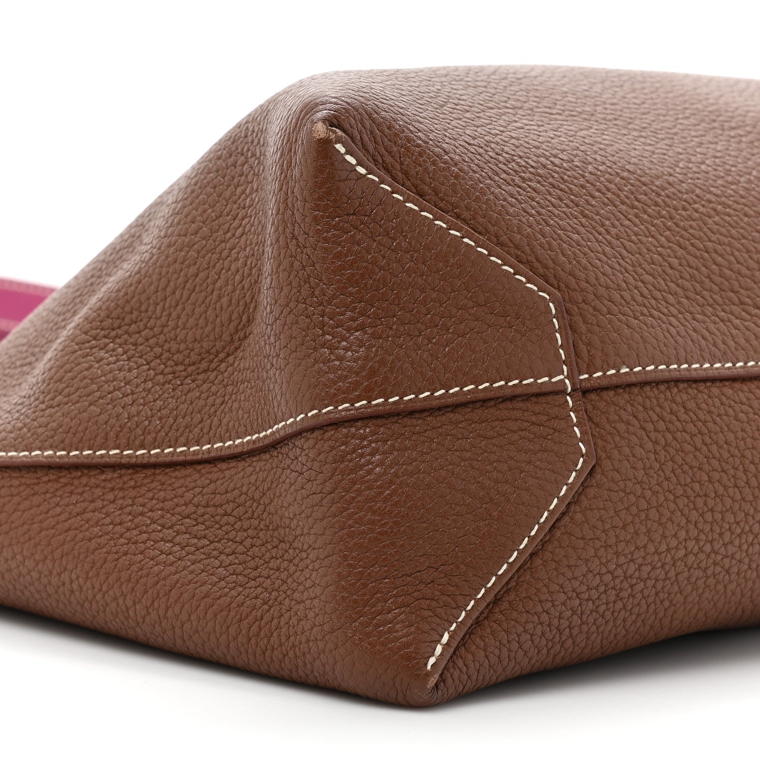 Hermes Taurillon Clemence Double Sens 36 Reversible Tote Marron Tosca 12 of 20