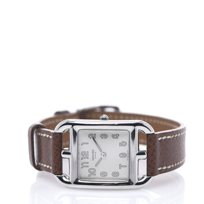 Hermes Stainless Steel Courchevel 23mm Cape Cod Quartz Watch Chocolate 2 of 7