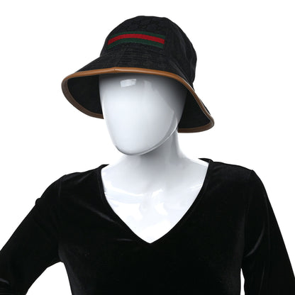 Gucci Monogram Web Bucket Hat M Black 2 of 7