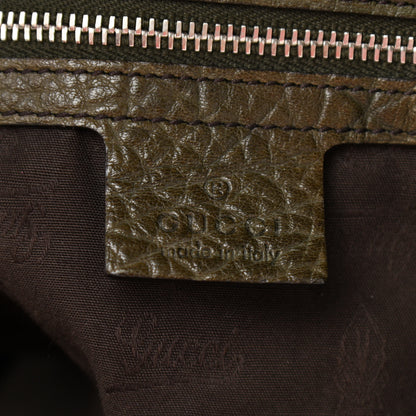 Gucci Monogram Bamboo Bar Medium Tote Olive 5 of 12
