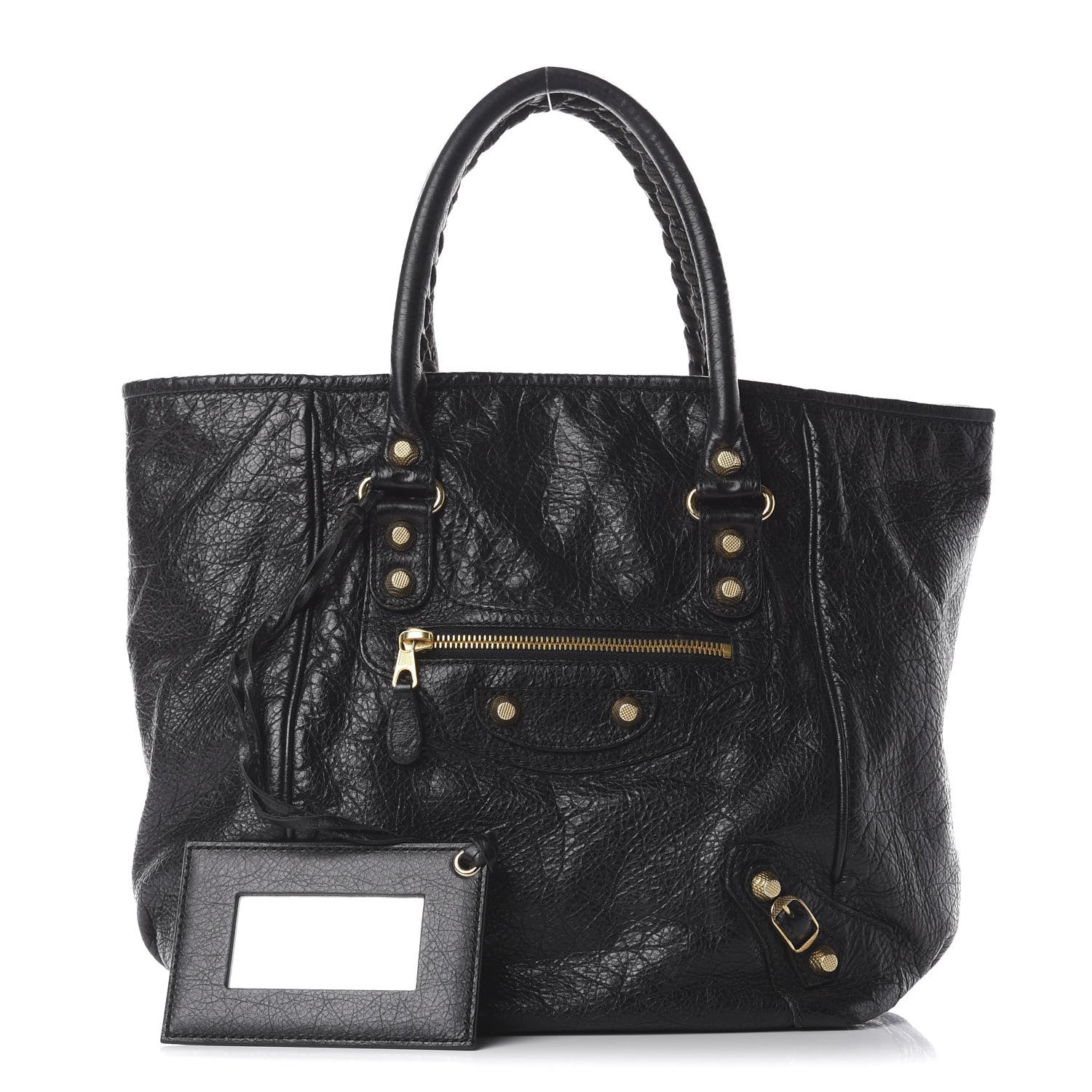 Balenciaga Agneau Giant 12 Gold Hardware S Sunday Tote Black 1 of 10