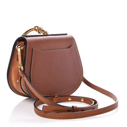 Chloe Calfskin Suede Small Nile Bracelet Bag Caramel 3 of 7