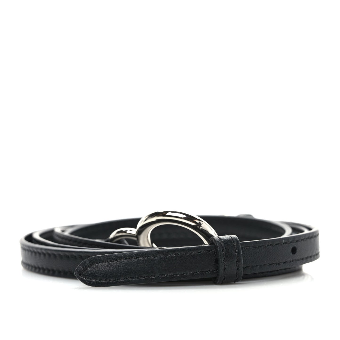 Calfskin Adjustable Peekaboo Strap Black