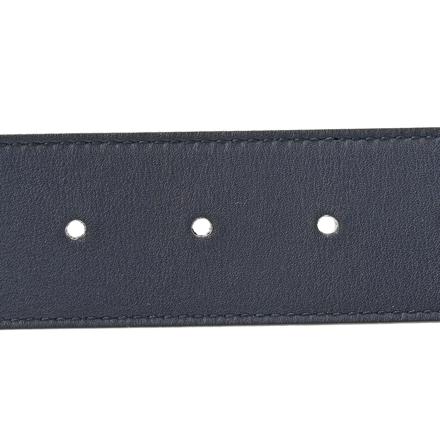 Moon Calfskin Nickel Double G 40mm Belt 75 30 Blue