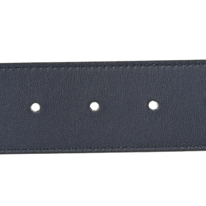 Gucci Moon Calfskin Nickel Double G 40mm Belt 75 30 Blue 3 of 6