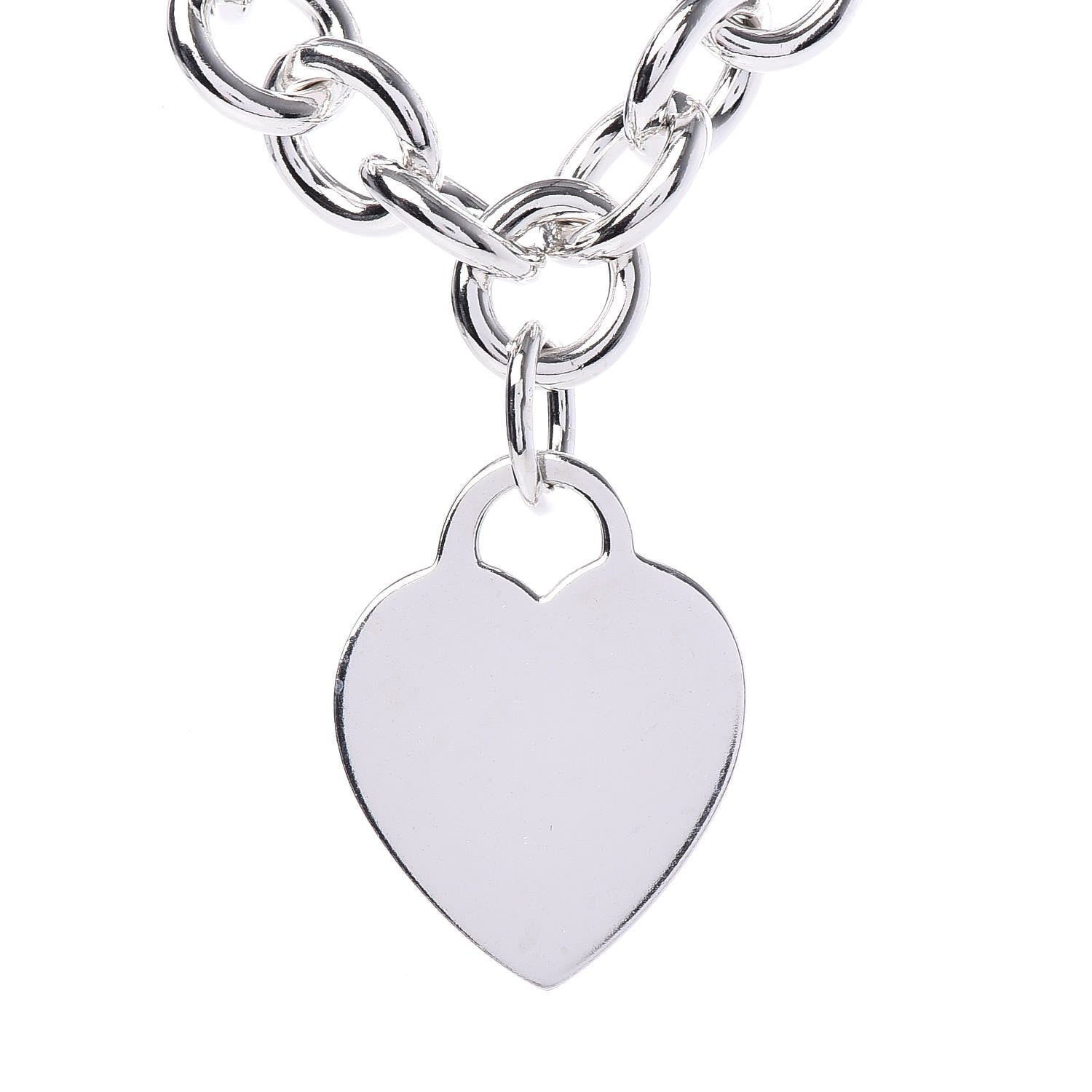 Tiffany Sterling Silver Heart Tag Toggle Necklace 3 of 6