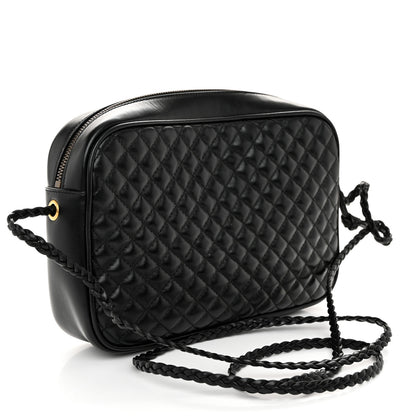 Gucci Calfskin Web Trapuntata Small GG Shoulder Bag Black 3 of 11