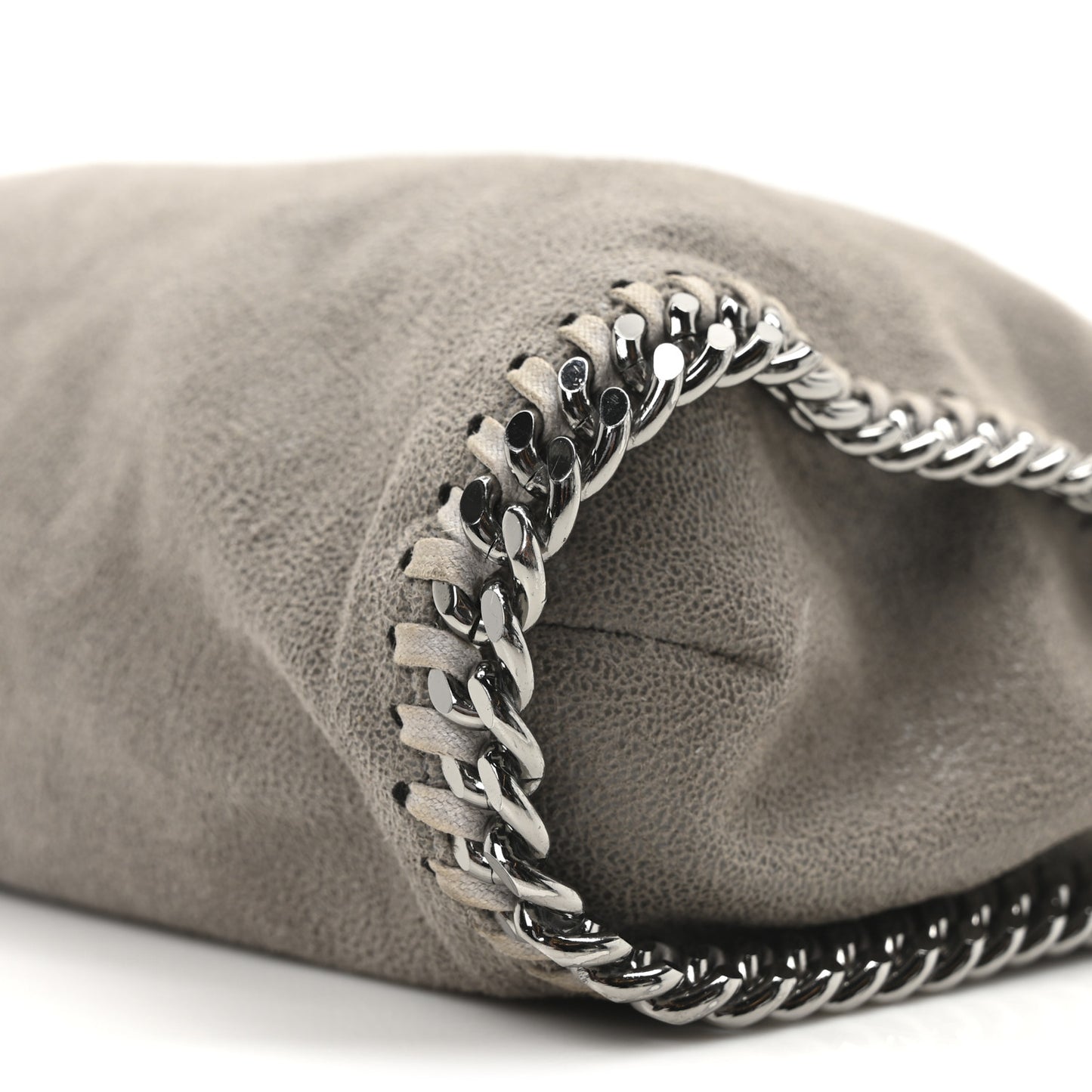 Shaggy Deer Falabella Fold Over Tote Grey