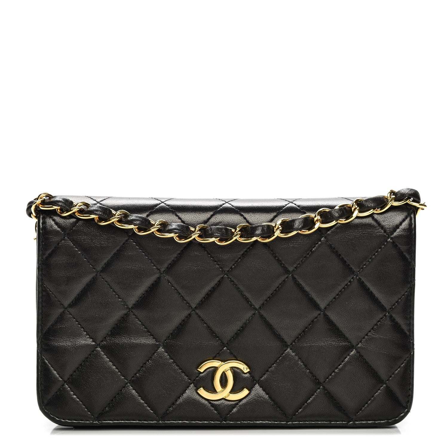 Chanel Lambskin Quilted Mini Flap Black 1 of 7