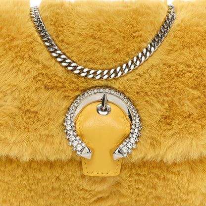 Jimmy Choo Faux Fur Madeline Bag Yellow 7 of 9