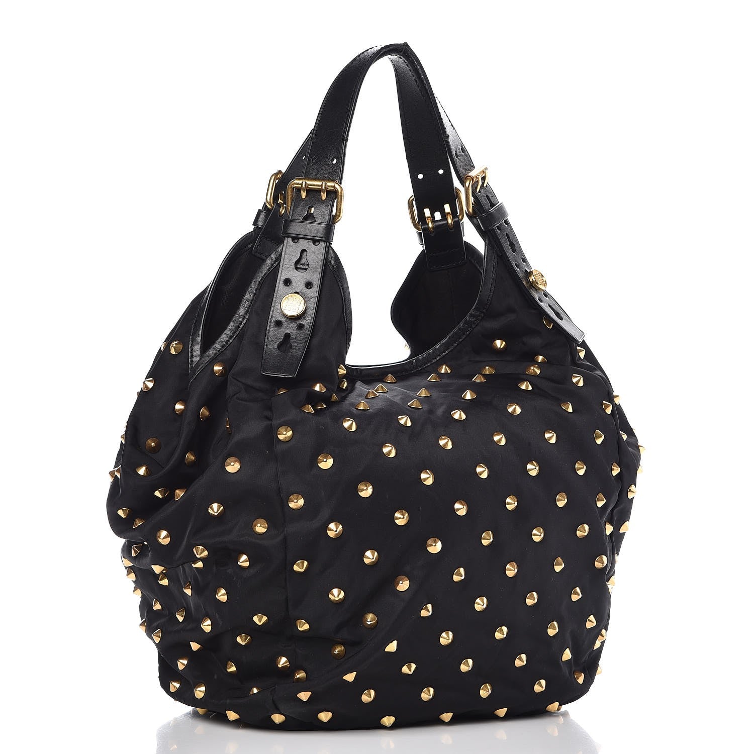 Givenchy Nylon Studded Shoulder Bag Black 3 of 15