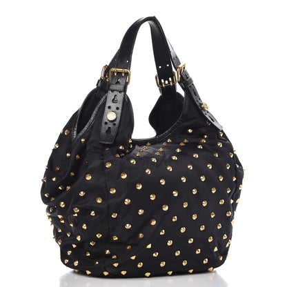 Givenchy Nylon Studded Shoulder Bag Black 3 of 15