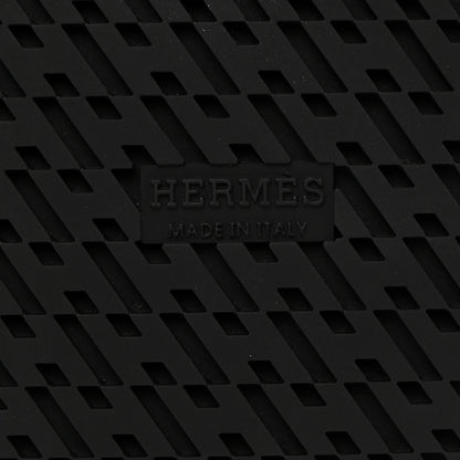 Hermes Calfskin Womens Chypre Sandals 37.5 Black 8 of 9