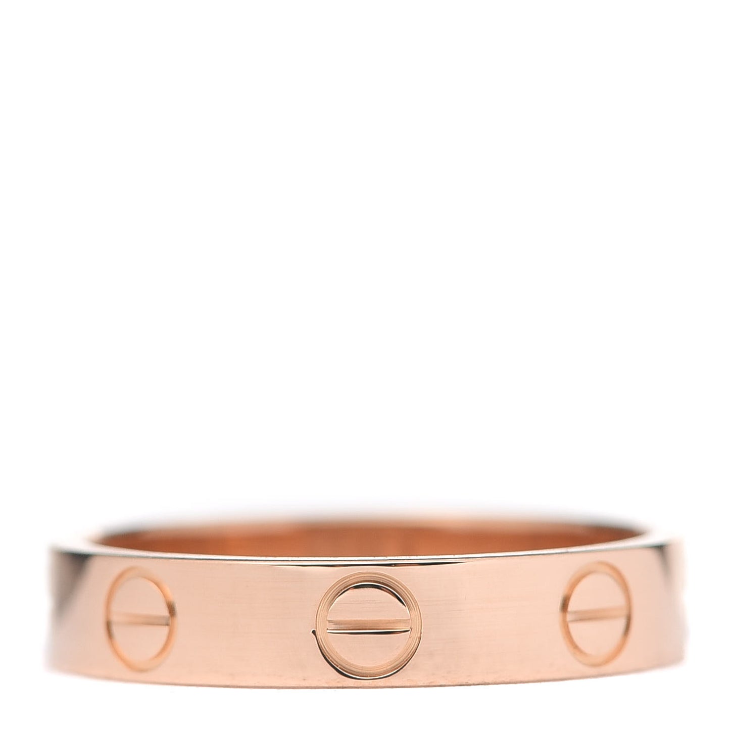 18K Pink Gold 3.5mm LOVE Wedding Band Ring 49 4.75