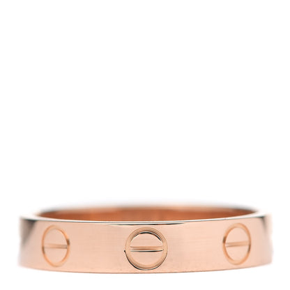 Cartier 18K Pink Gold 3.5mm LOVE Wedding Band Ring 49 4.75 3 of 4