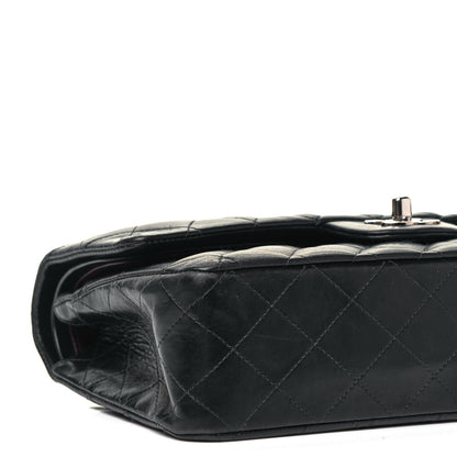 Chanel Lambskin Quilted Medium Double Flap Black 8 of 9