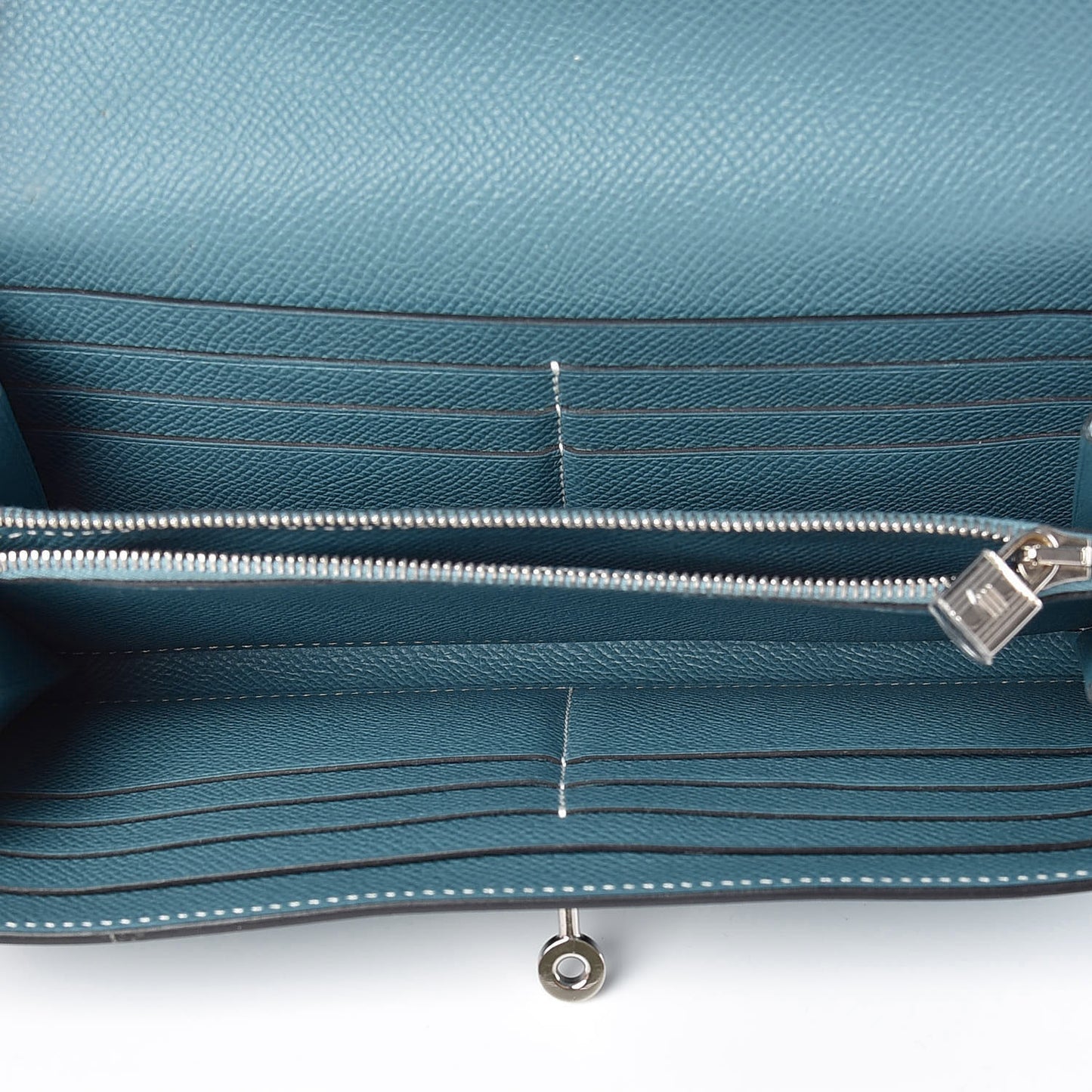 Epsom Kelly Longue Wallet Blue Jean