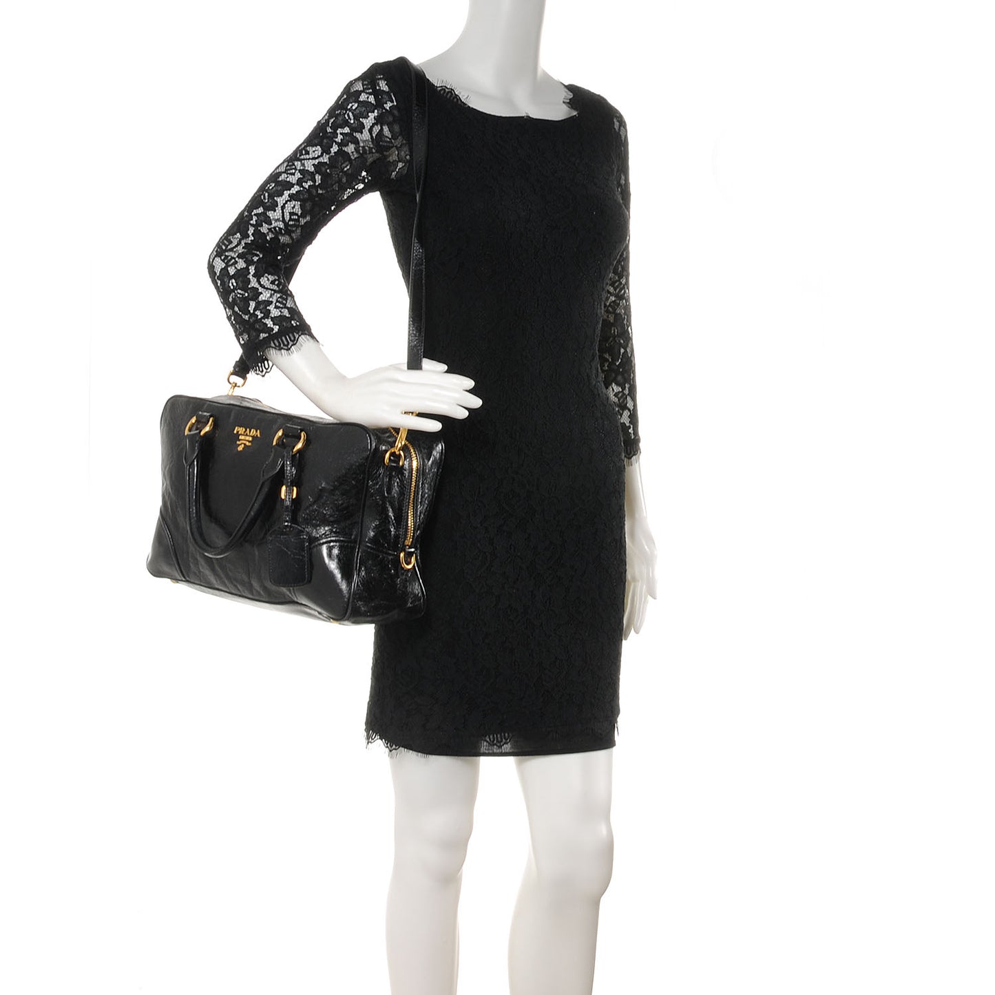 Vitello Shine Tote Nero Black