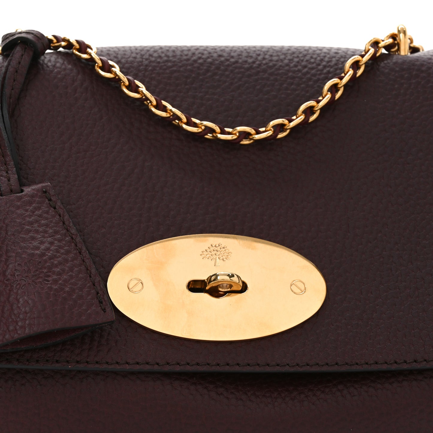 Small Classic Grain Calfskin Small Lily Flap Oxblood