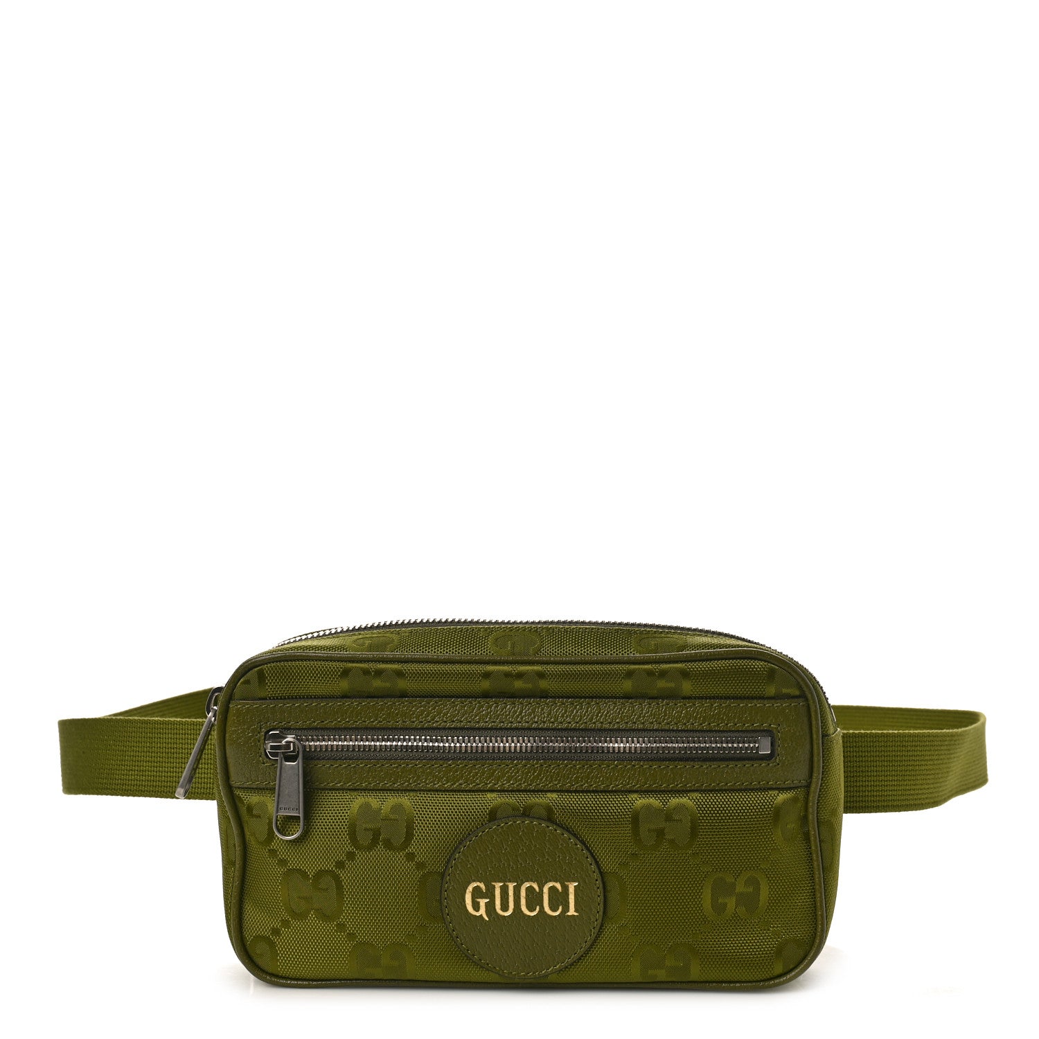 Gucci Econyl Nylon Monogram Off The Grid Belt Bag Juniper Green 1 of 10