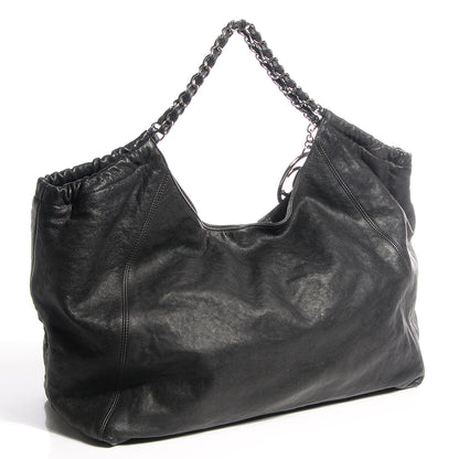 Chanel Distressed Caviar XL Coco Cabas Black 3 of 7