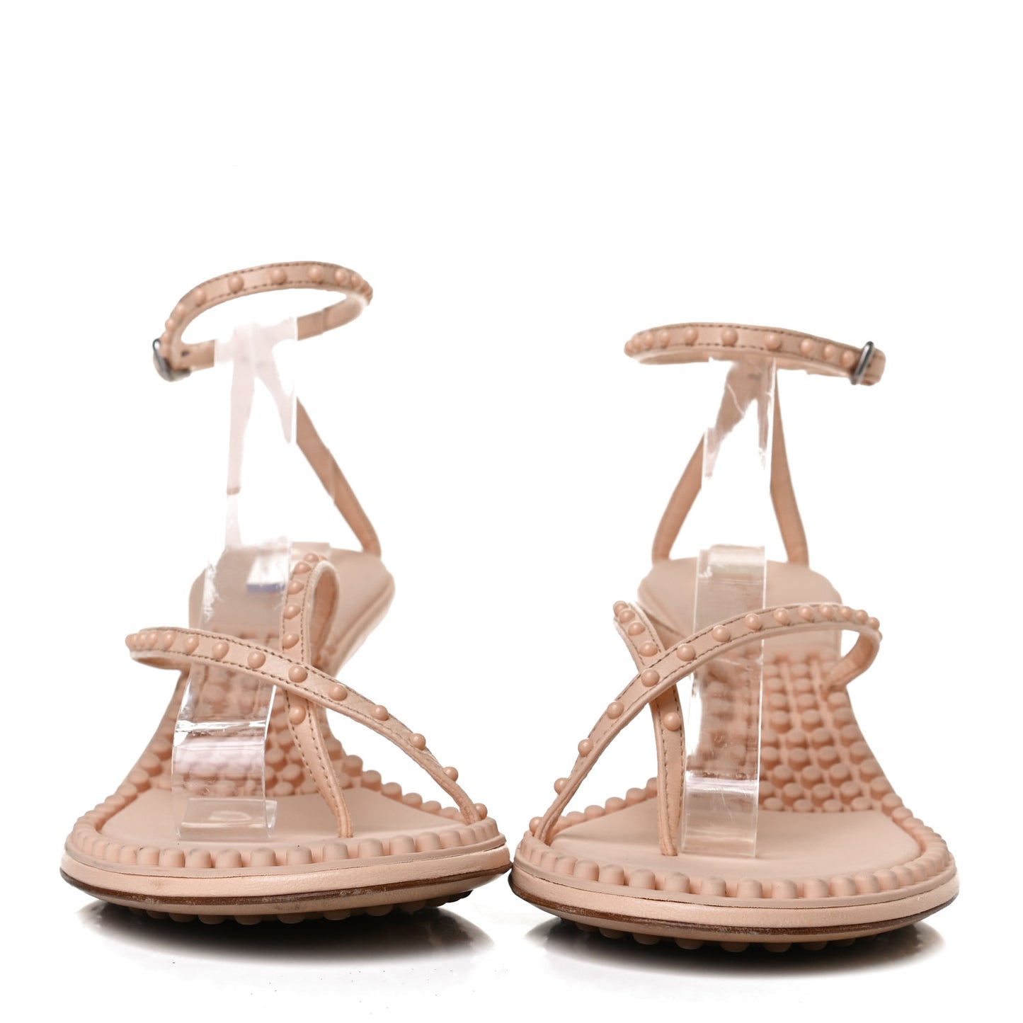 Lambskin Lagoon Bubble 55mm Sandals 40 Macaroon