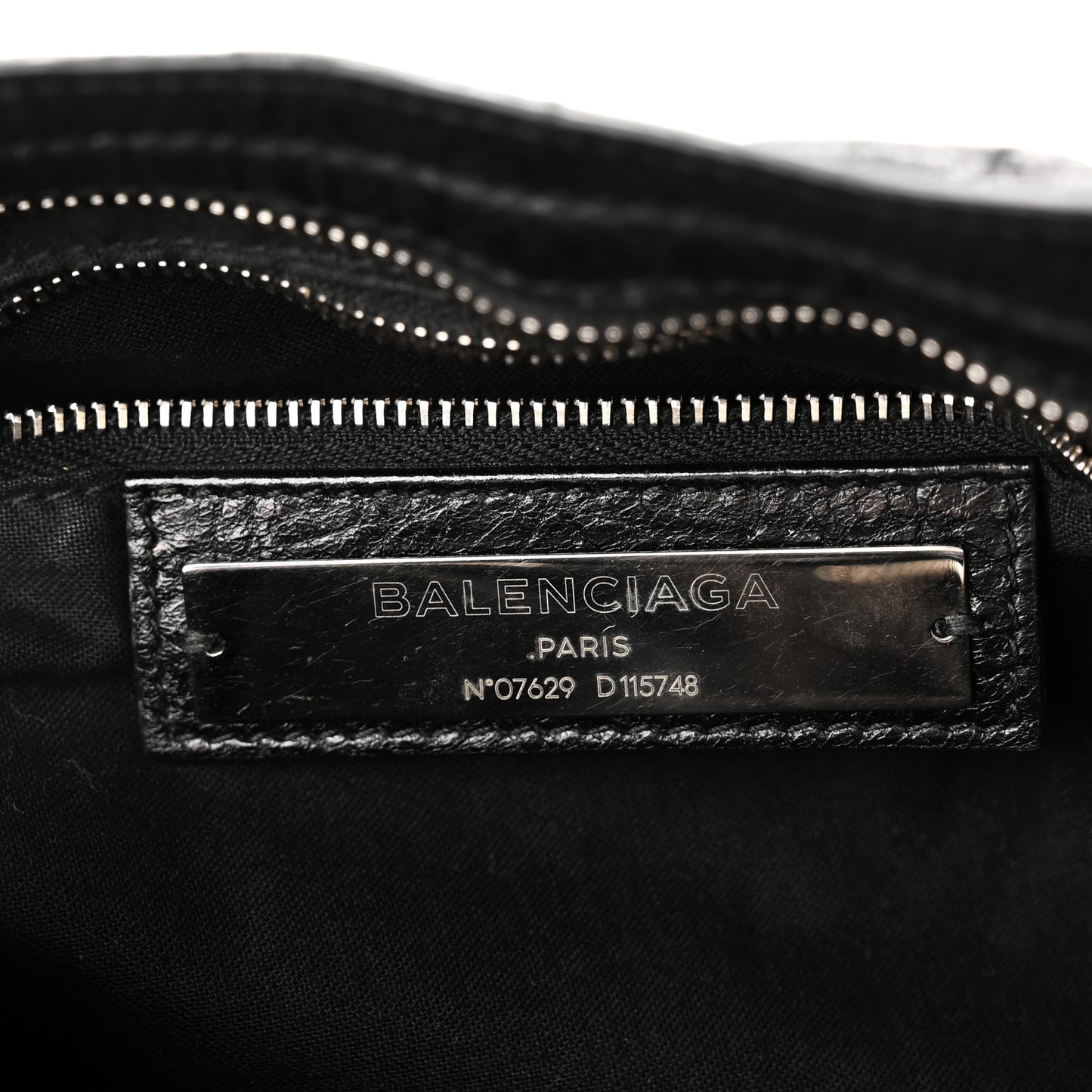 Agneau Classic Silver Hardware City Black