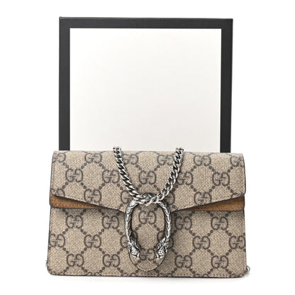 Gucci GG Supreme Monogram Super Mini Dionysus Shoulder Bag Taupe 10 of 10