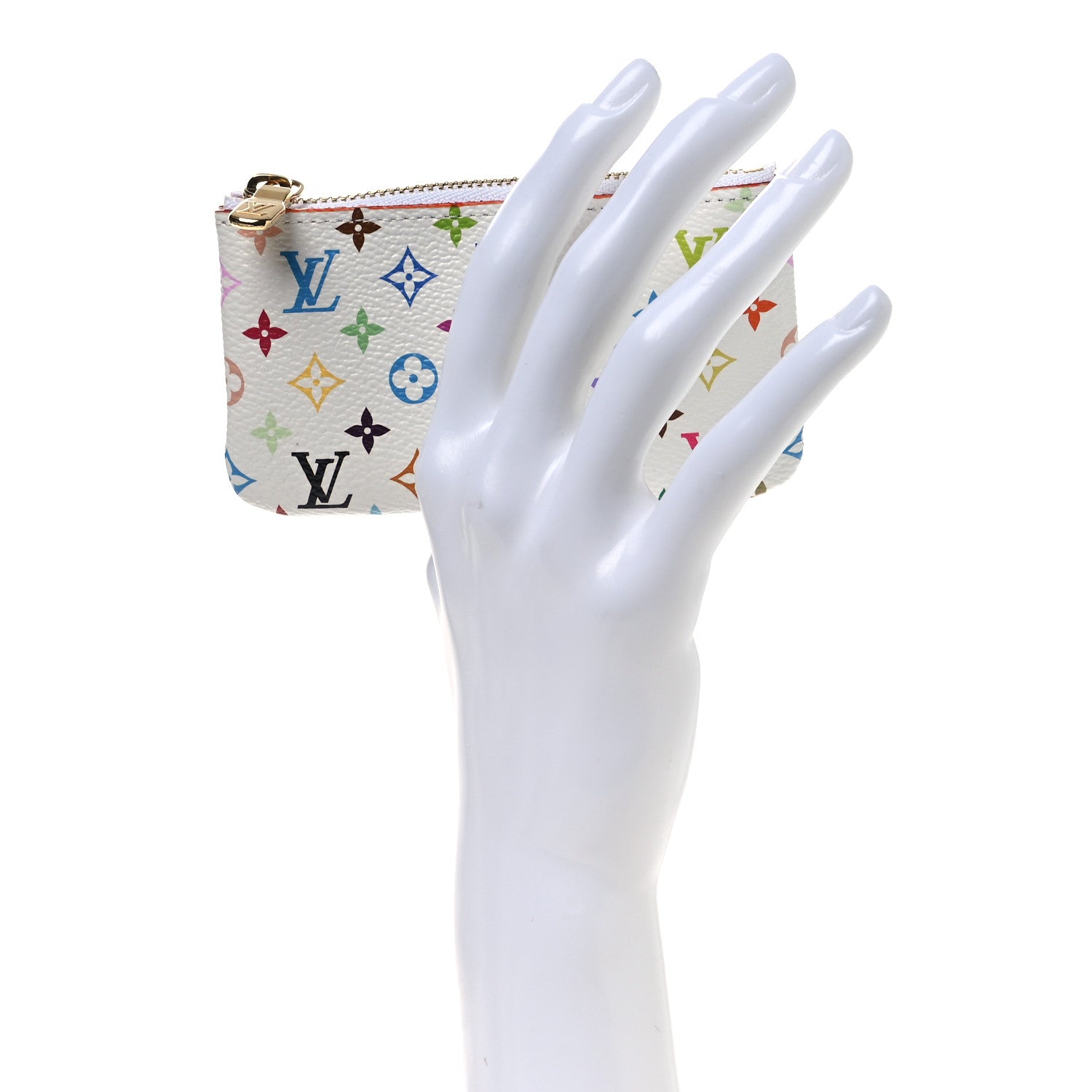 Louis Vuitton LV X TM Monogram Multicolor Key Pouch White 2 of 8