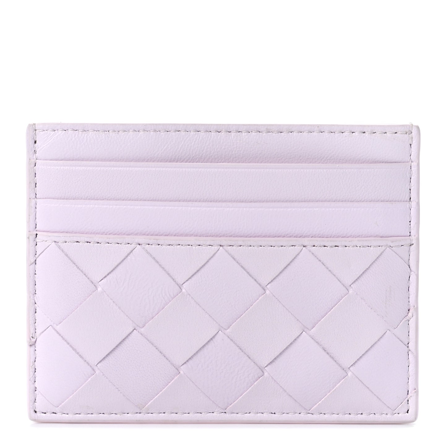 Nappa Intrecciato Card Holder Pink