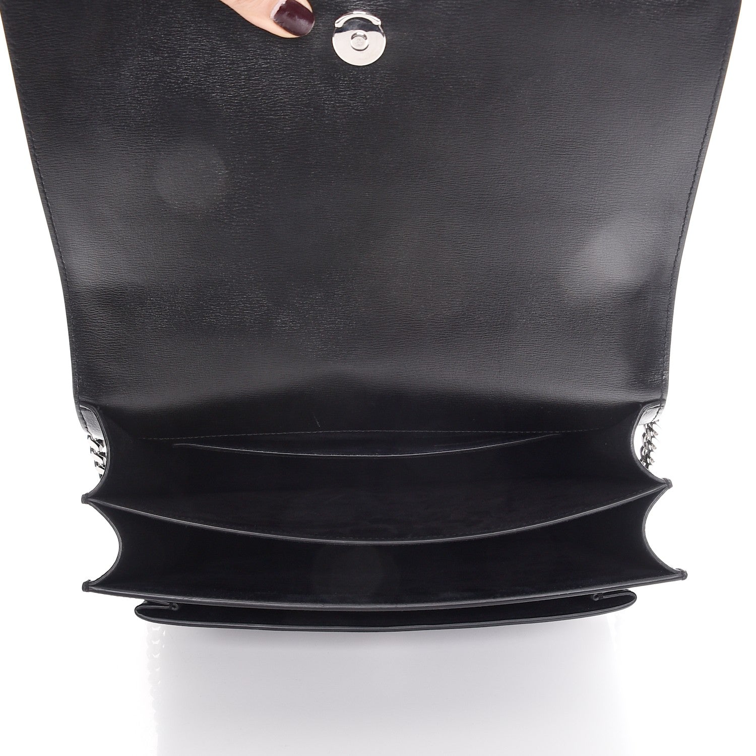 Saint Laurent Calfskin Large Monogram Sunset Black 5 of 7