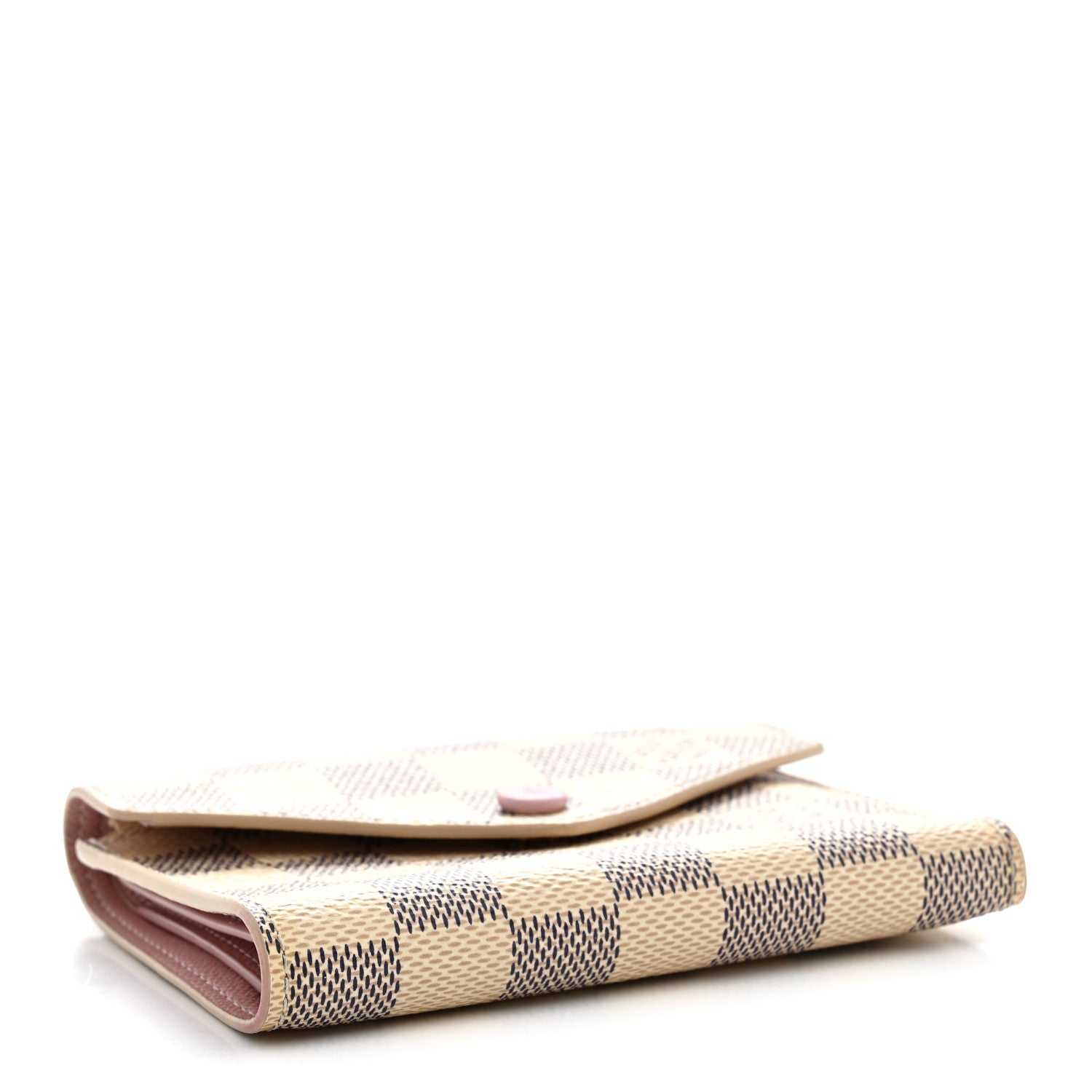 Louis Vuitton Damier Azur Victorine Wallet Rose Ballerine 4 of 7