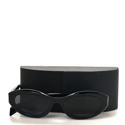 Prada Acetate Oval Sunglasses SPR 26Z Black 7 of 7