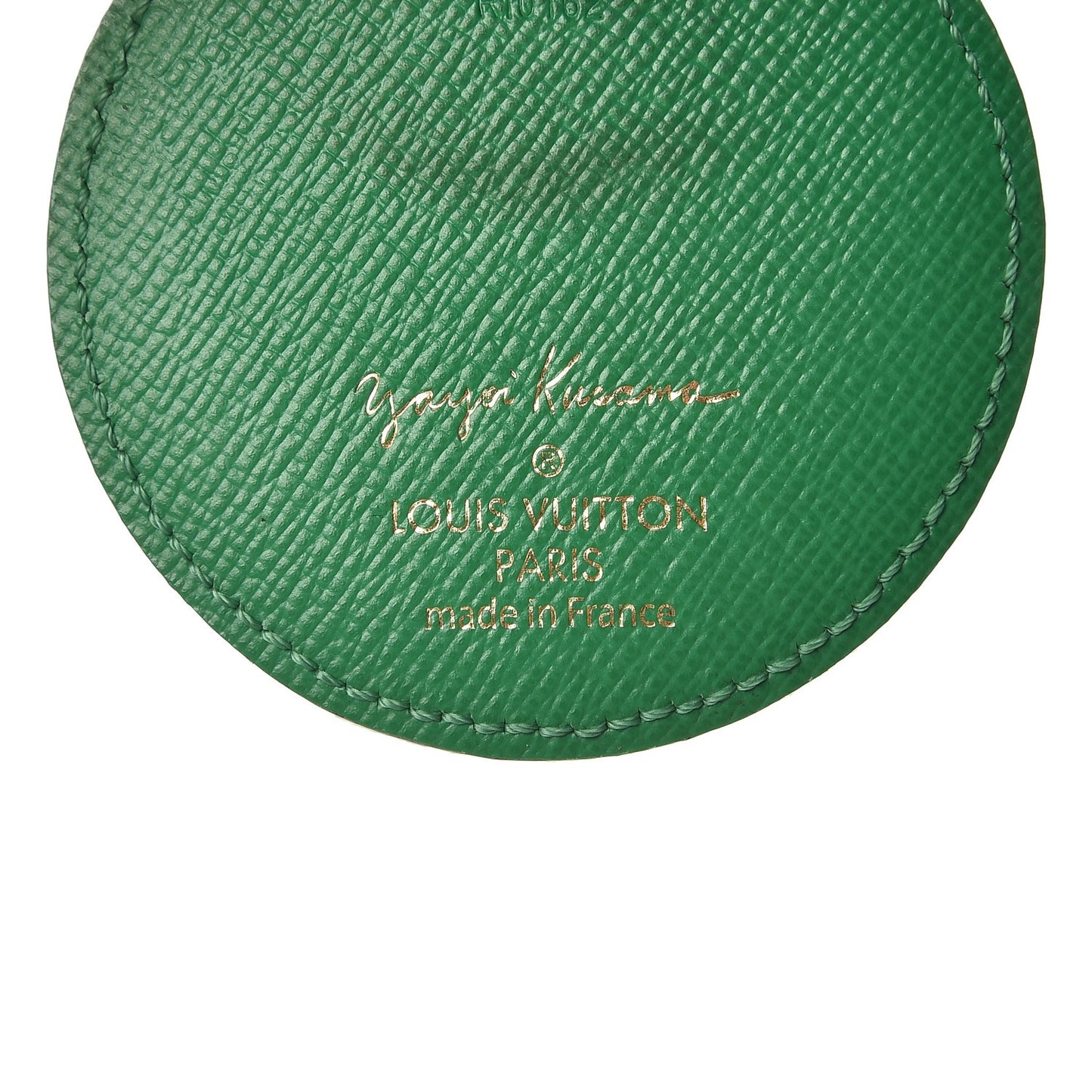 Monogram Kusama Pumpkin Dots Key Ring Green