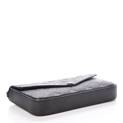 Louis Vuitton Empreinte Pochette Felicie Chain Wallet Black 4 of 9