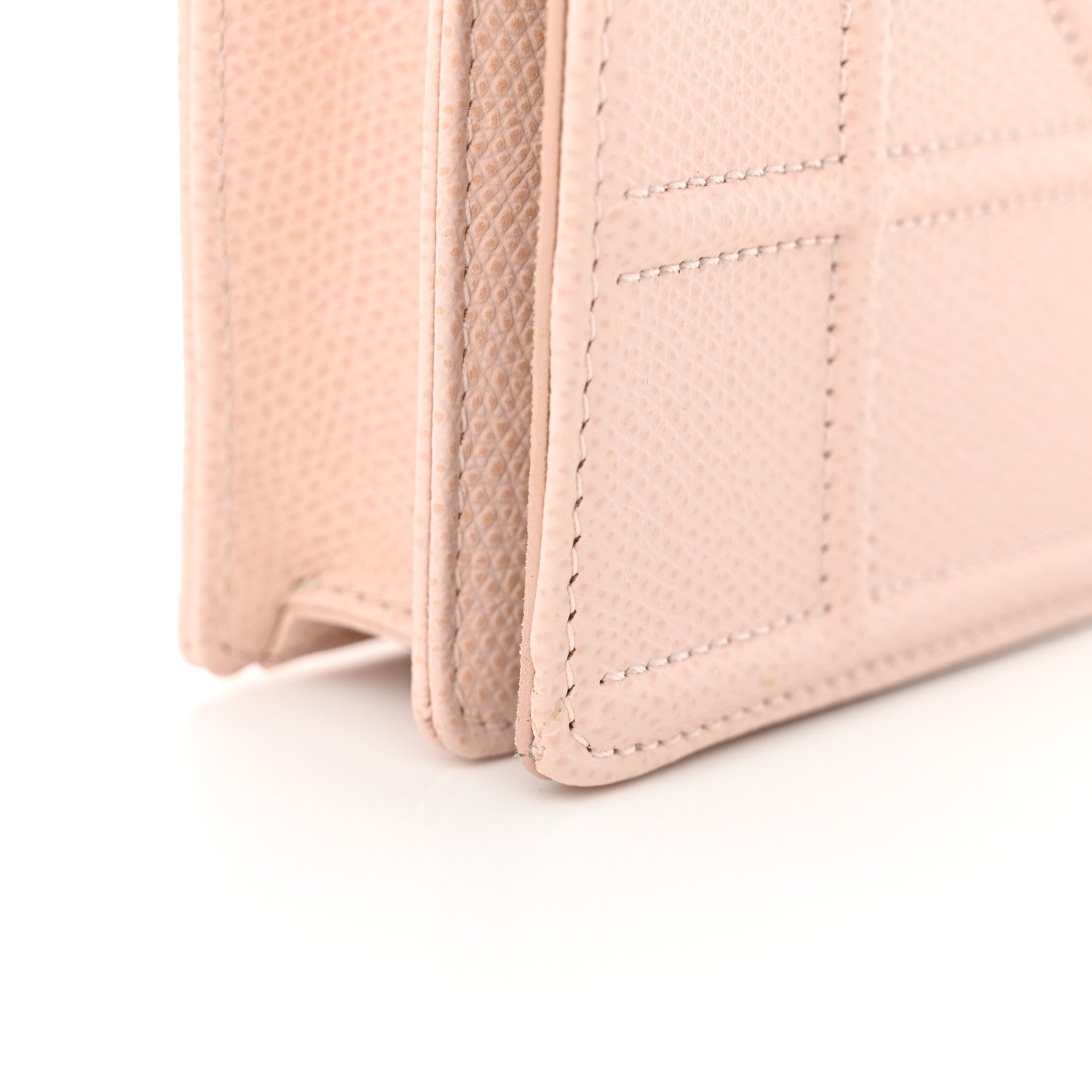 Christian Dior Grained Calfskin Diorama Wallet on Chain Pouch Rose Poudre 12 of 12