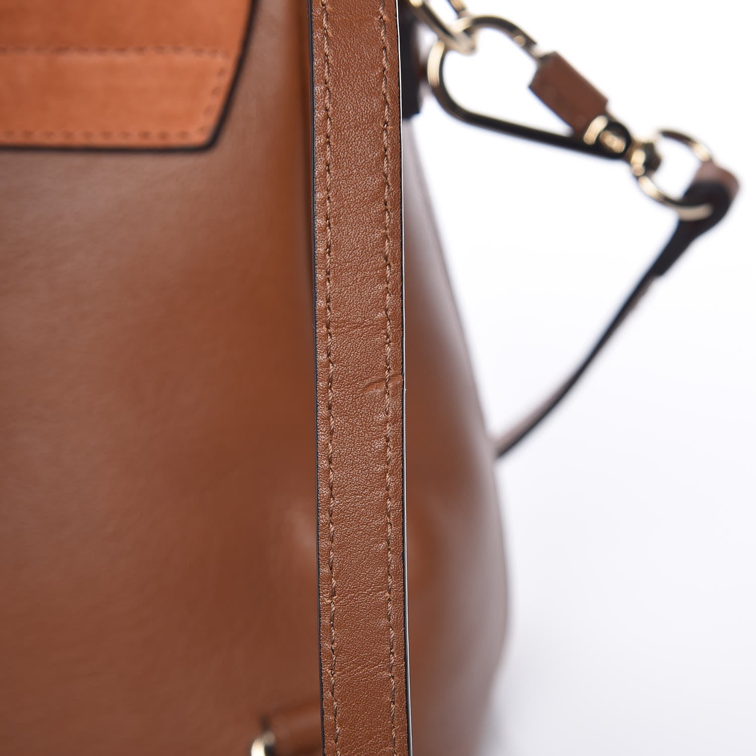 Chloe Suede Calfskin Mini Faye Backpack Tan 9 of 14