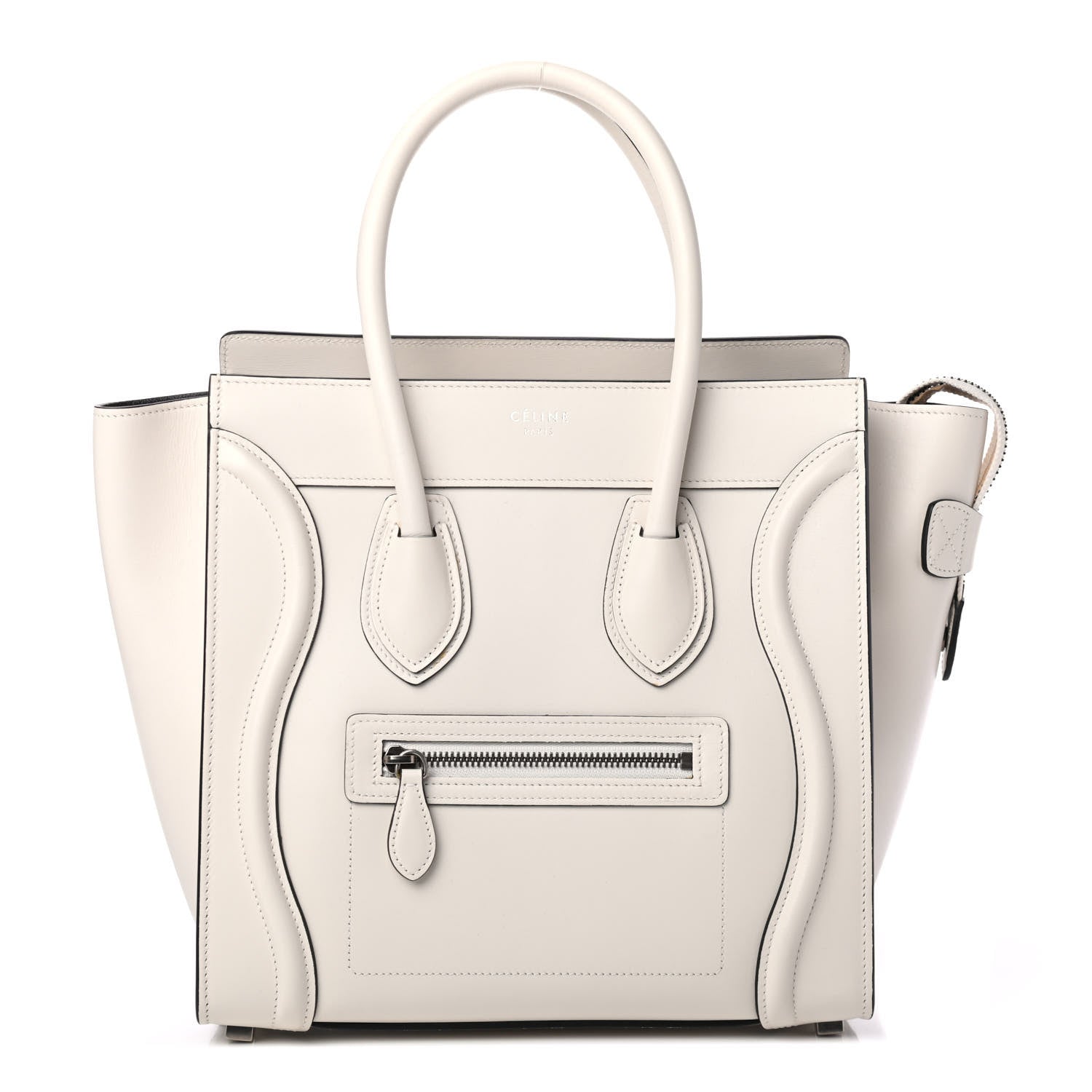 Celine Smooth Calfskin Micro Luggage White 1 of 8