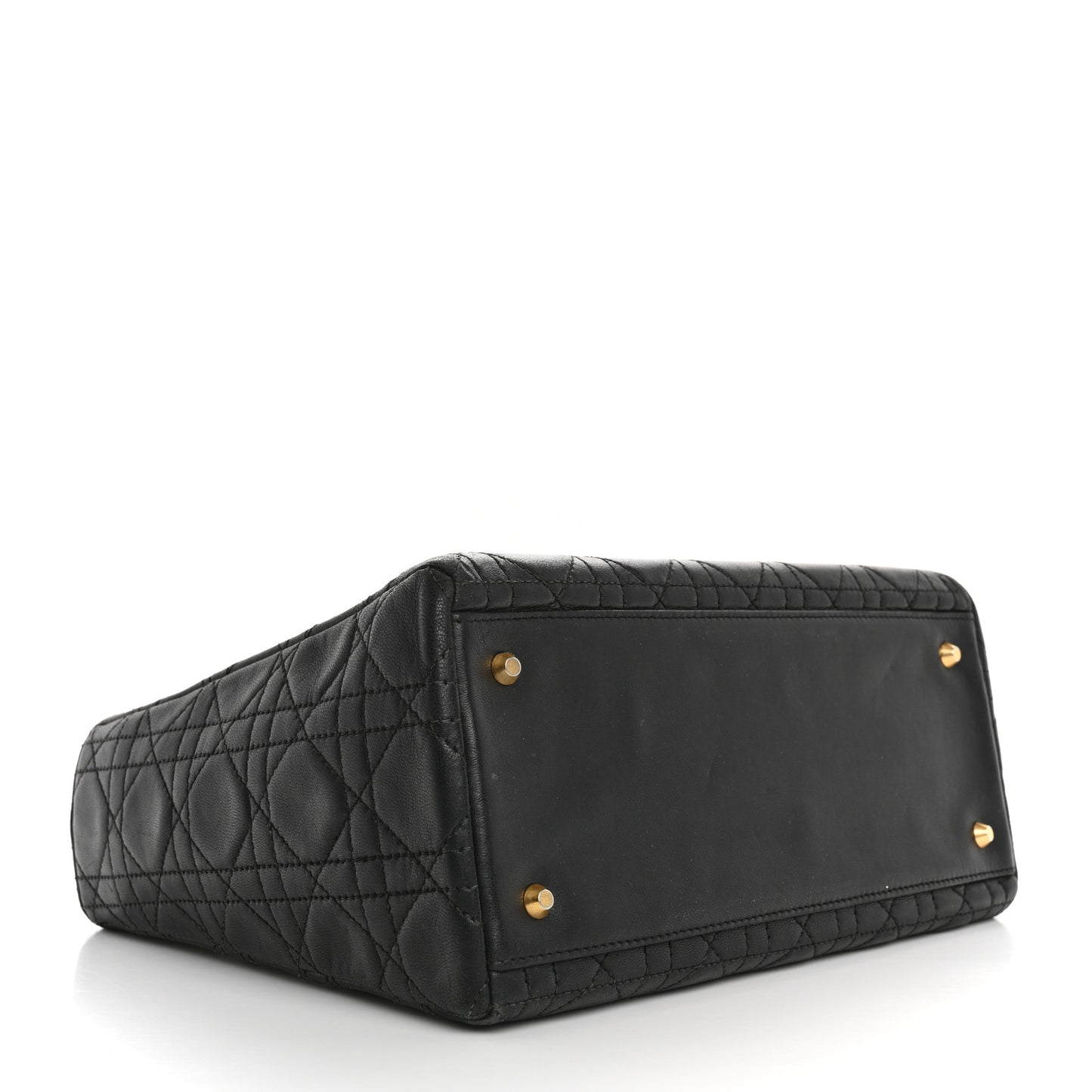 Lambskin Cannage Medium Lady Dior Black