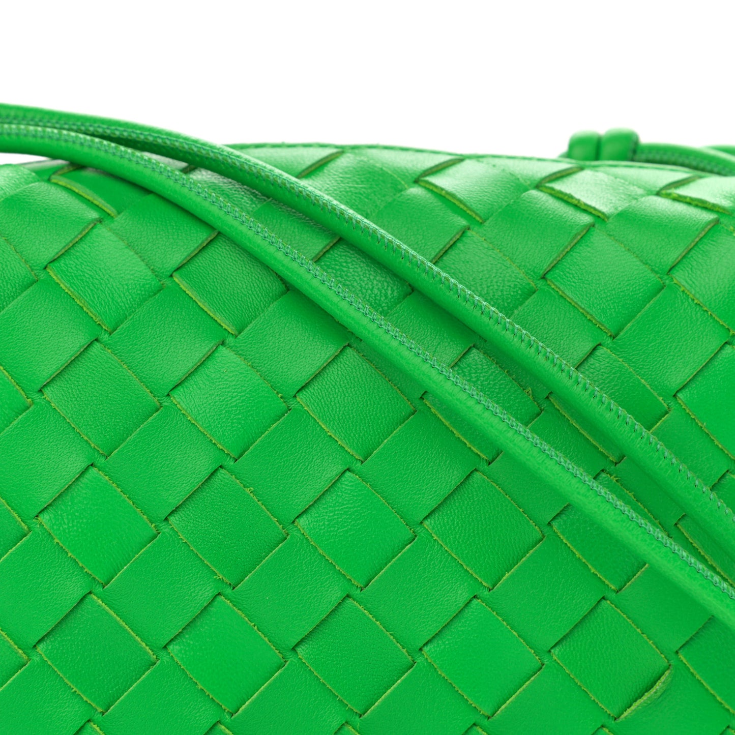 Nappa Intrecciato Mini Loop Camera Bag Parakeet