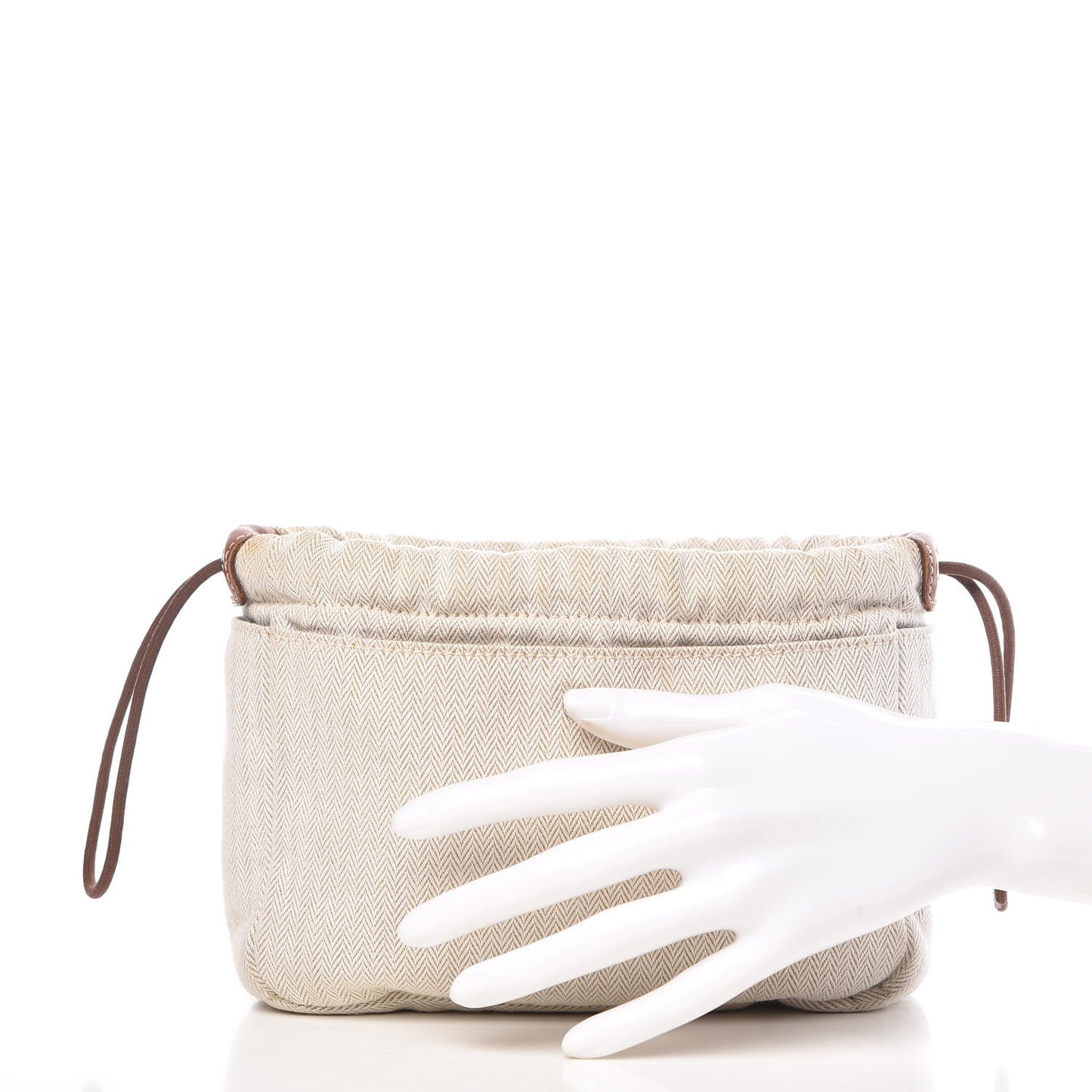 Canvas Barenia Fourbi 20 PM Pouch Naturel Fauve