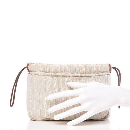 Hermes Canvas Barenia Fourbi 20 PM Pouch Naturel Fauve 2 of 8