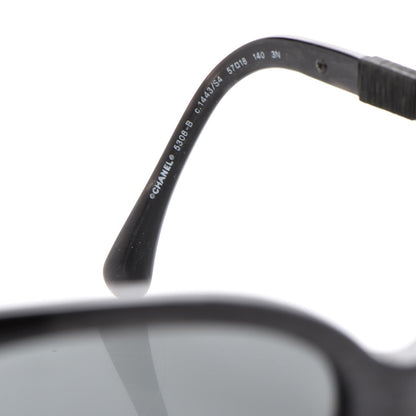 Chanel Baguette Crystal Polarized Square Sunglasses 5308-B Black 6 of 8