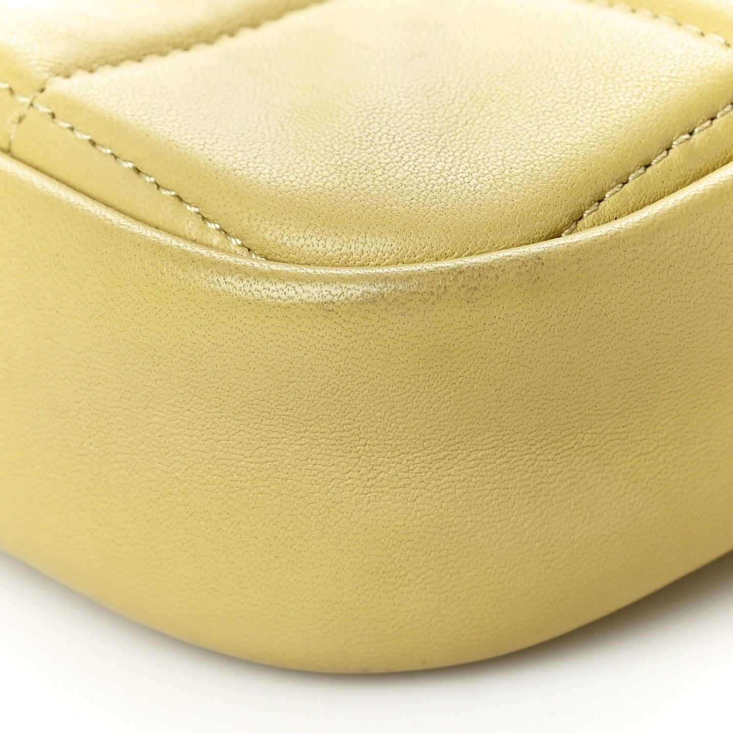 Chanel Lambskin Quilted Diamond Clutch With Chain Light Green 11 of 18