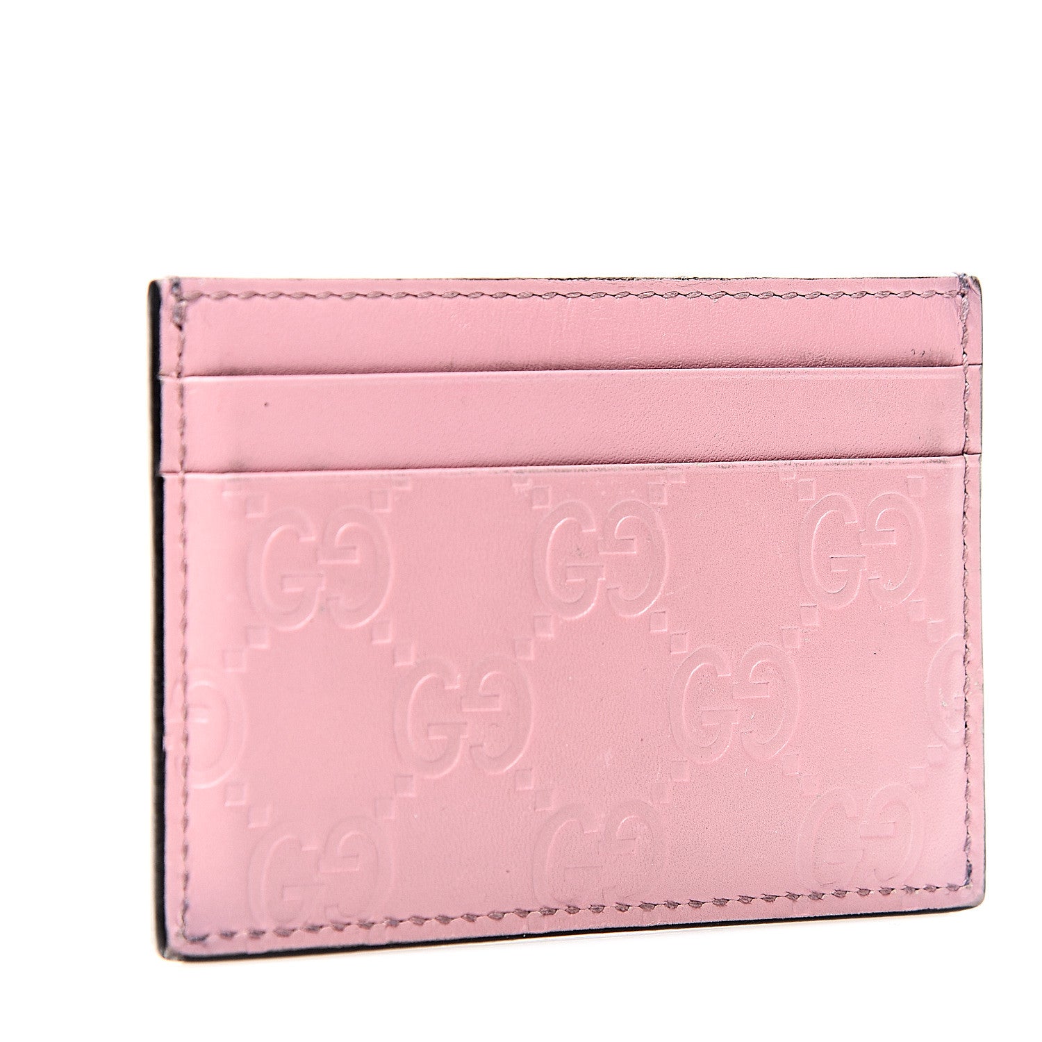 Gucci Guccissima Card Holder Pink 2 of 5