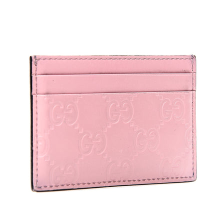 Gucci Guccissima Card Holder Pink 2 of 5