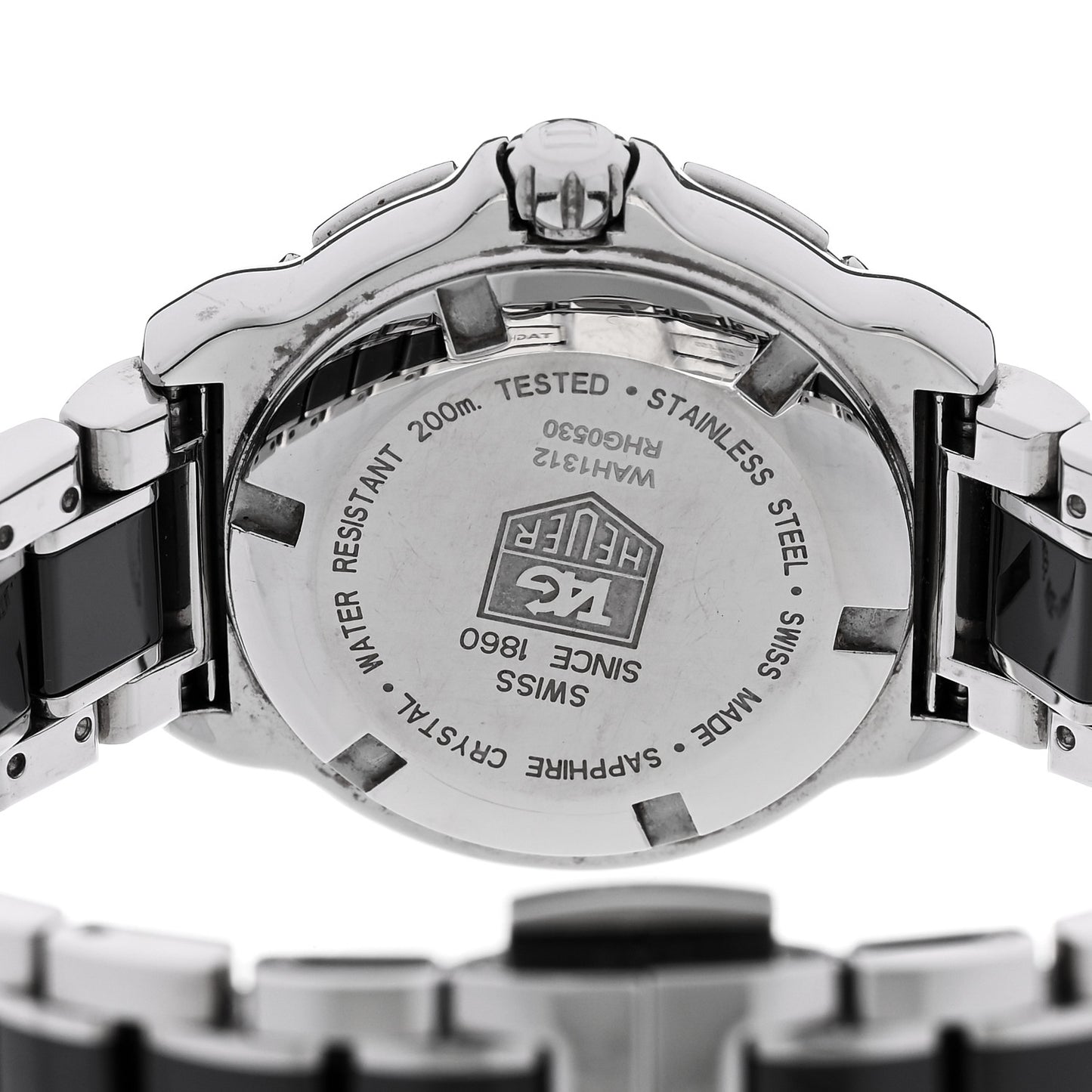 Stainless Steel Ceramic Diamond Bezel 32mm Formula 1 Lady Quartz Watch Black WAH1312