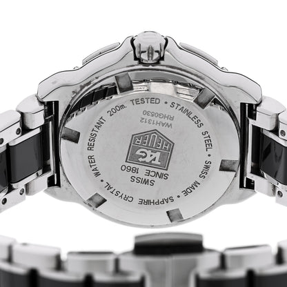 Tag Heuer Stainless Steel Ceramic Diamond Bezel 32mm Formula 1 Lady Quartz Watch Black WAH1312 4 of 5