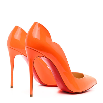 Christian Louboutin Patent Hot Chick 100 Pumps 39 Sunset 4 of 7