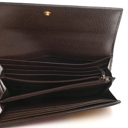 Gucci GG Supreme Monogram Bengal Continental Wallet Beige Pink 5 of 7